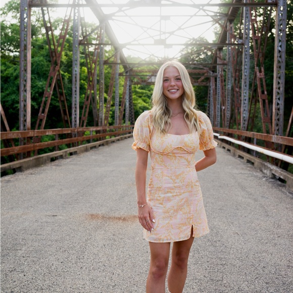 Floral Yellow Dress - Picture 1 of 5
